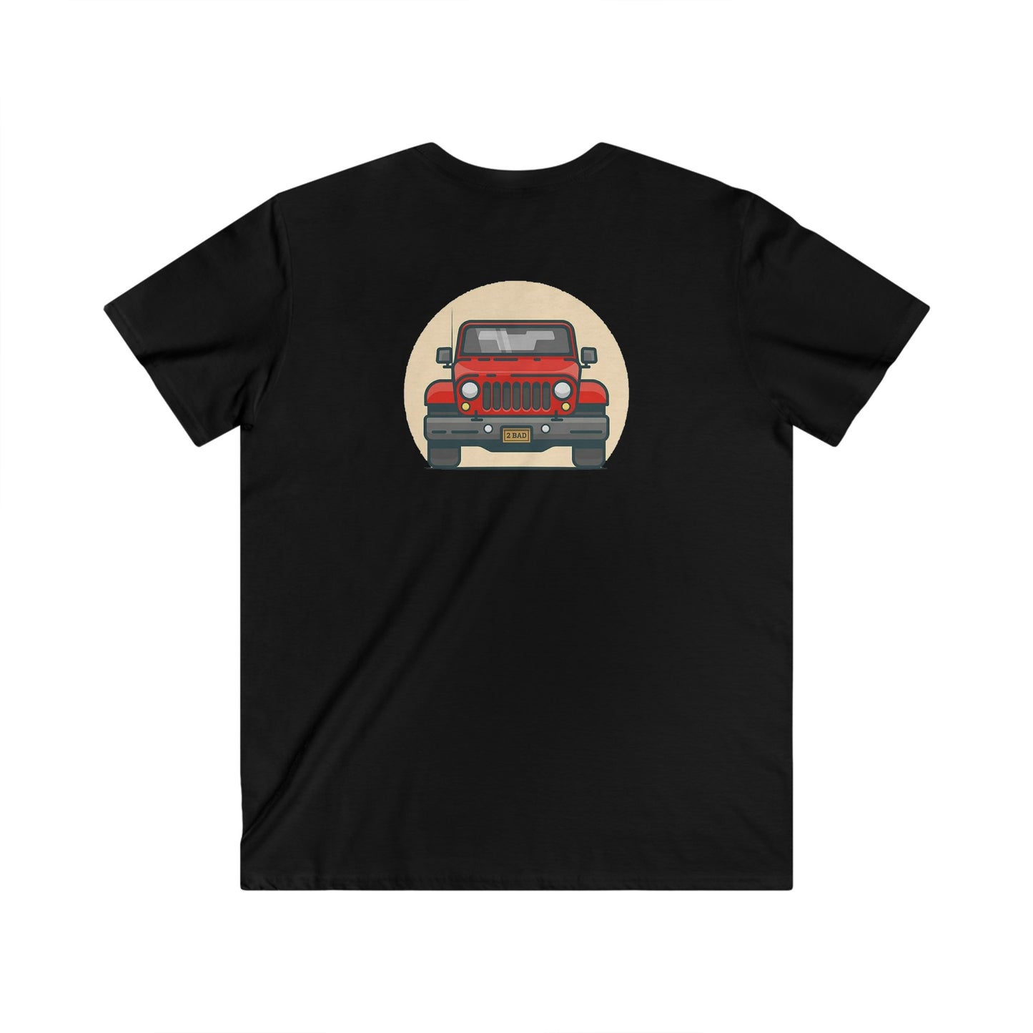 Jeep Fitted V-Neck Short Sleeve Tee