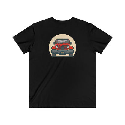 Jeep Fitted V-Neck Short Sleeve Tee