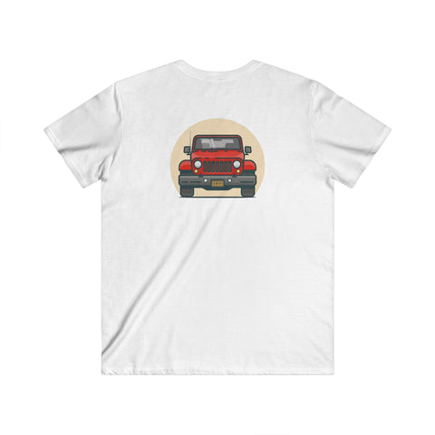 Jeep Fitted V-Neck Short Sleeve Tee