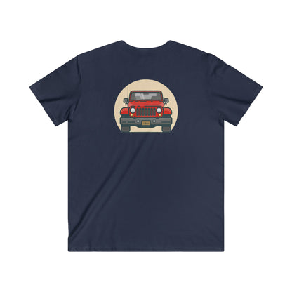 Jeep Fitted V-Neck Short Sleeve Tee