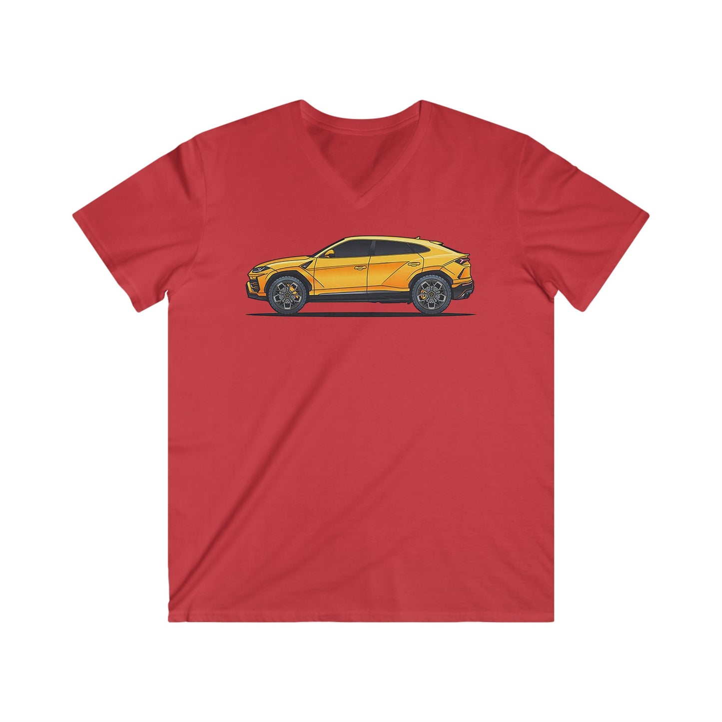 Lambo Fitted V-Neck Short Sleeve Tee