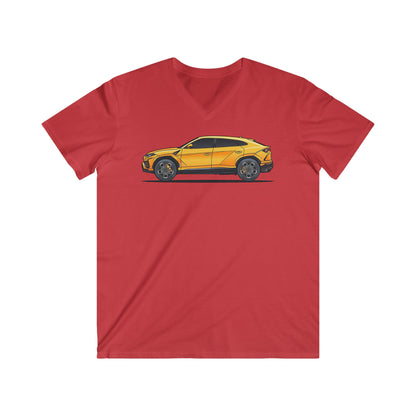 Lambo Fitted V-Neck Short Sleeve Tee