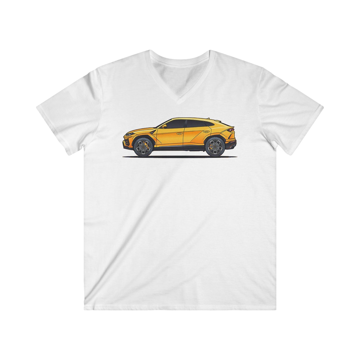Lambo Fitted V-Neck Short Sleeve Tee
