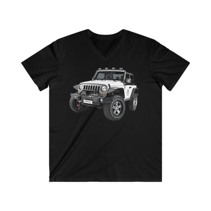 Jeep Fitted V-Neck Short Sleeve Tee