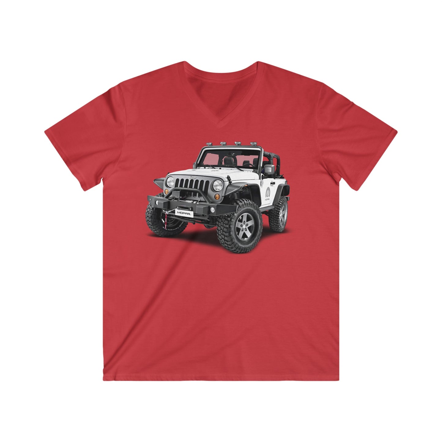 Jeep Fitted V-Neck Short Sleeve Tee