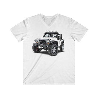 Jeep Fitted V-Neck Short Sleeve Tee