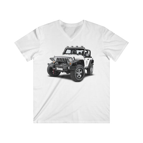 Jeep Fitted V-Neck Short Sleeve Tee