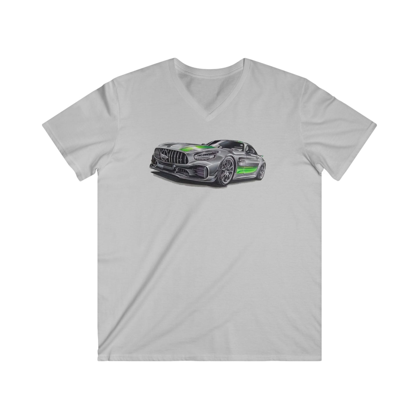 Mercedes Fitted V-Neck Short Sleeve Tee
