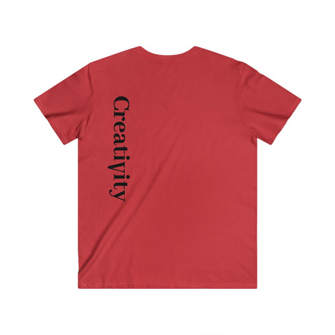 Custom Fitted V-Neck Short Sleeve Tee