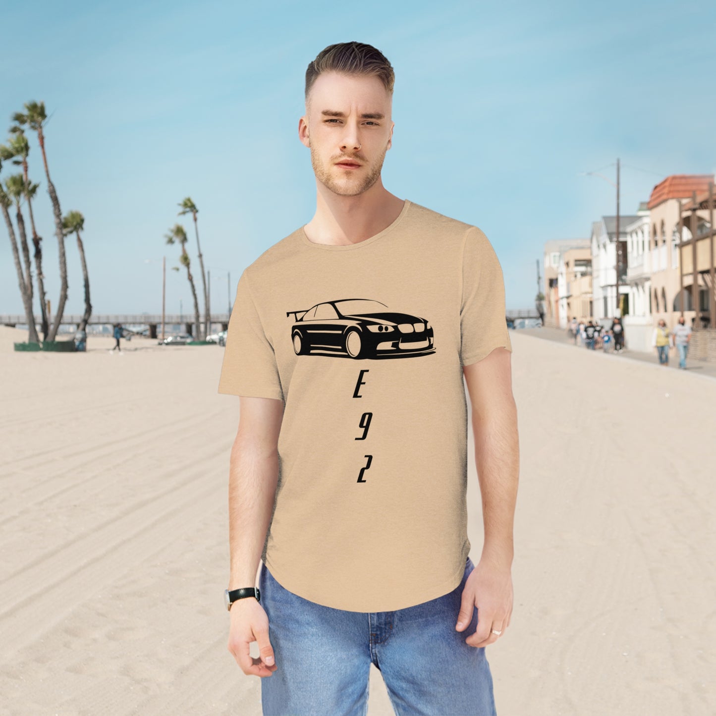 Men's Jersey Curved Hem Tee