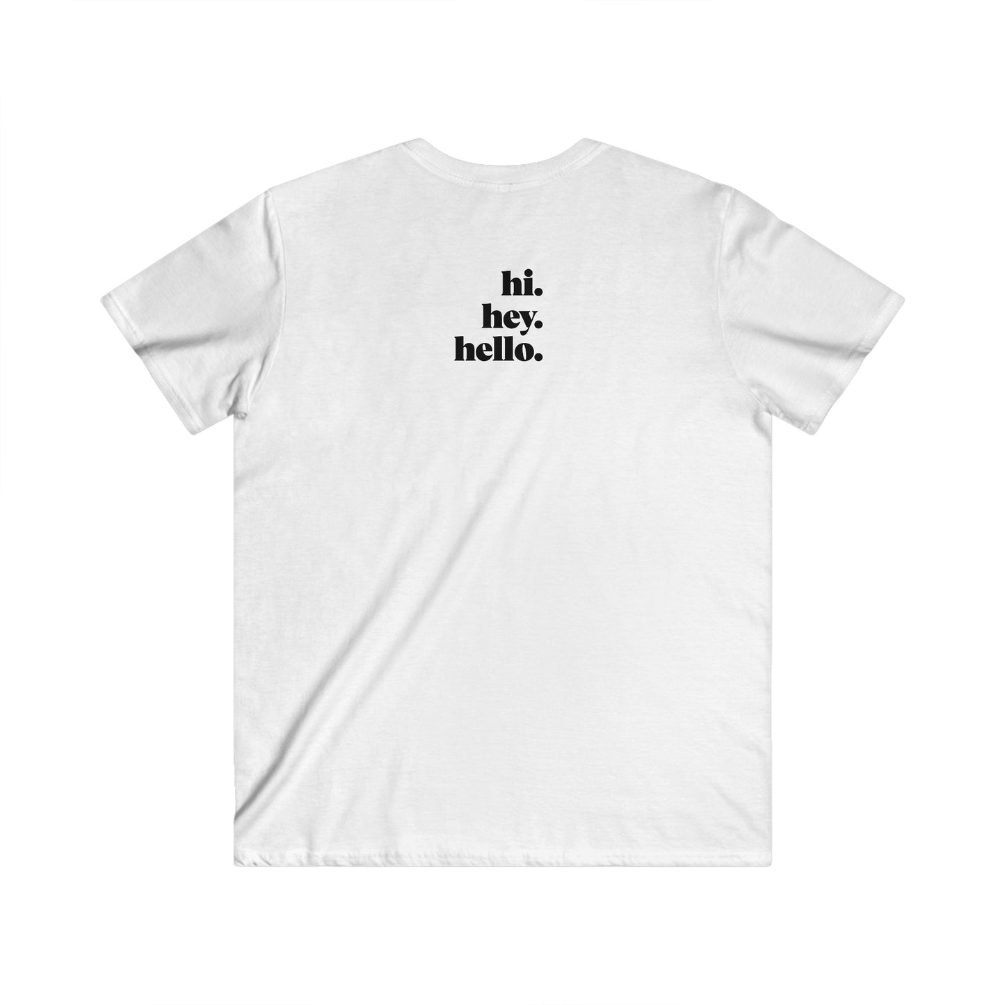 Custom Fitted V-Neck Short Sleeve Tee