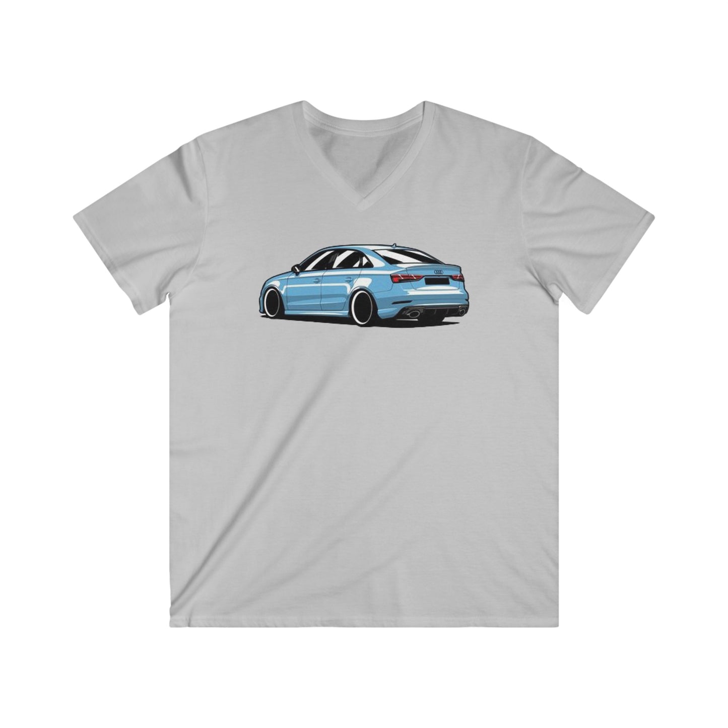 Audi Fitted V-Neck Short Sleeve Tee