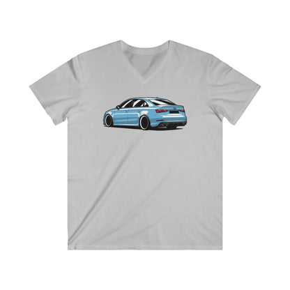 Audi Fitted V-Neck Short Sleeve Tee