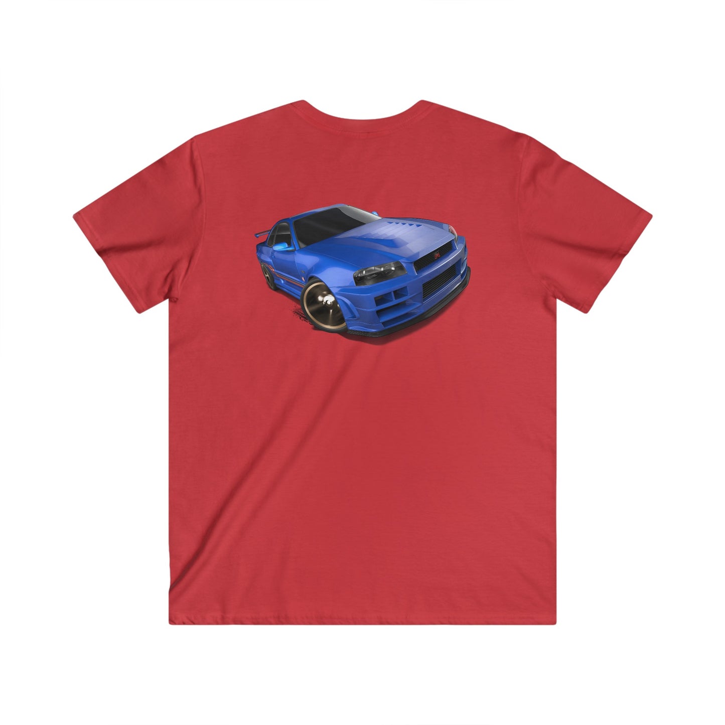 Nissan  Fitted V-Neck Short Sleeve Tee
