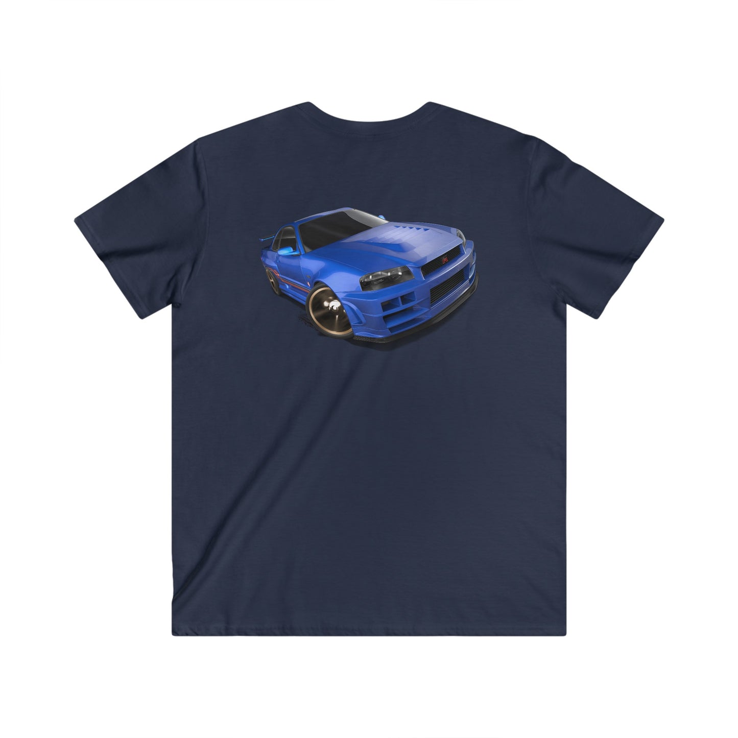 Nissan  Fitted V-Neck Short Sleeve Tee