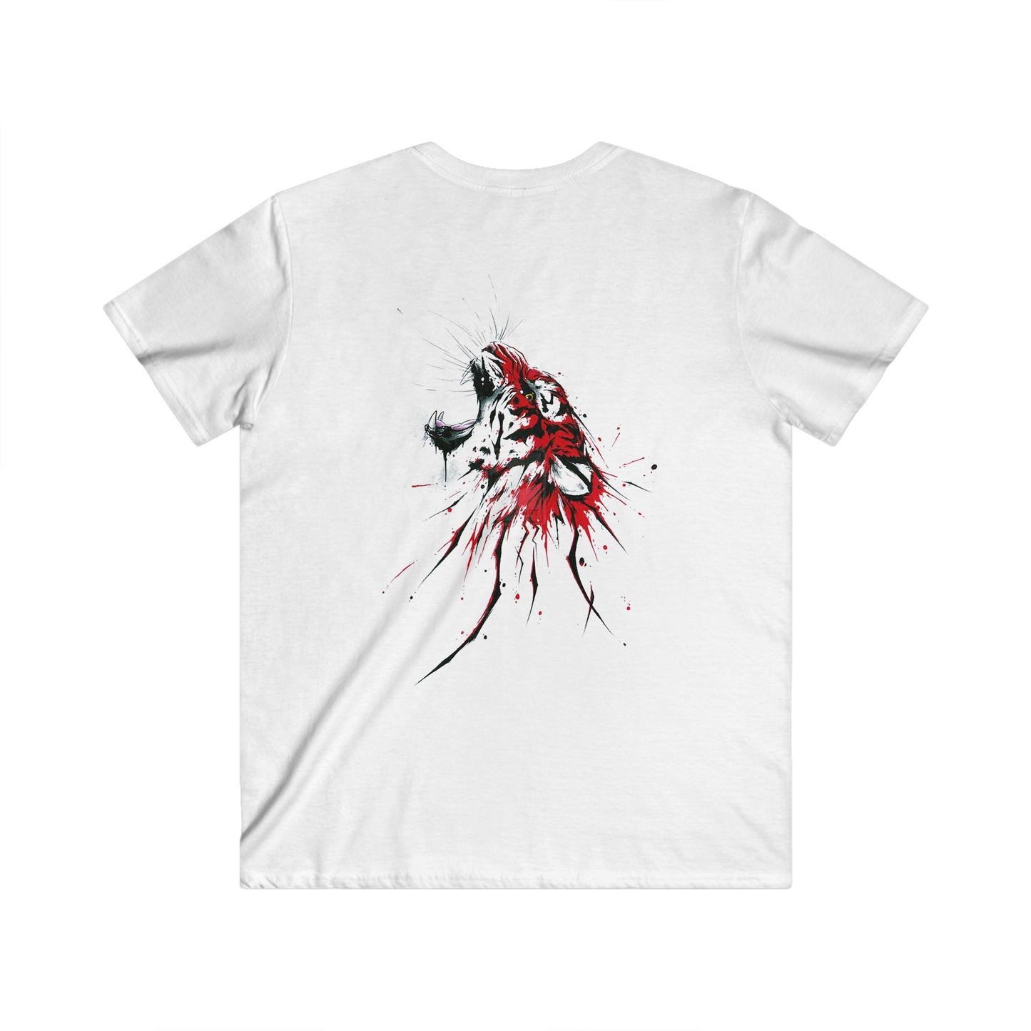 Custom Fitted V-Neck Short Sleeve Tee