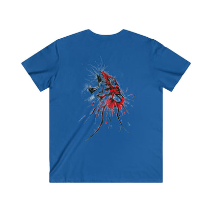 Custom Fitted V-Neck Short Sleeve Tee