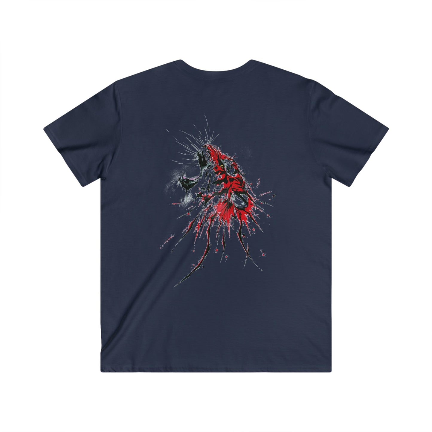 Custom Fitted V-Neck Short Sleeve Tee