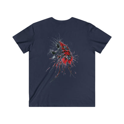 Custom Fitted V-Neck Short Sleeve Tee