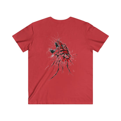 Custom Fitted V-Neck Short Sleeve Tee