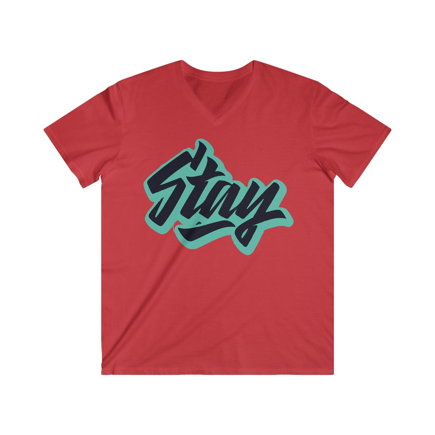 Custom Fitted V-Neck Short Sleeve Tee