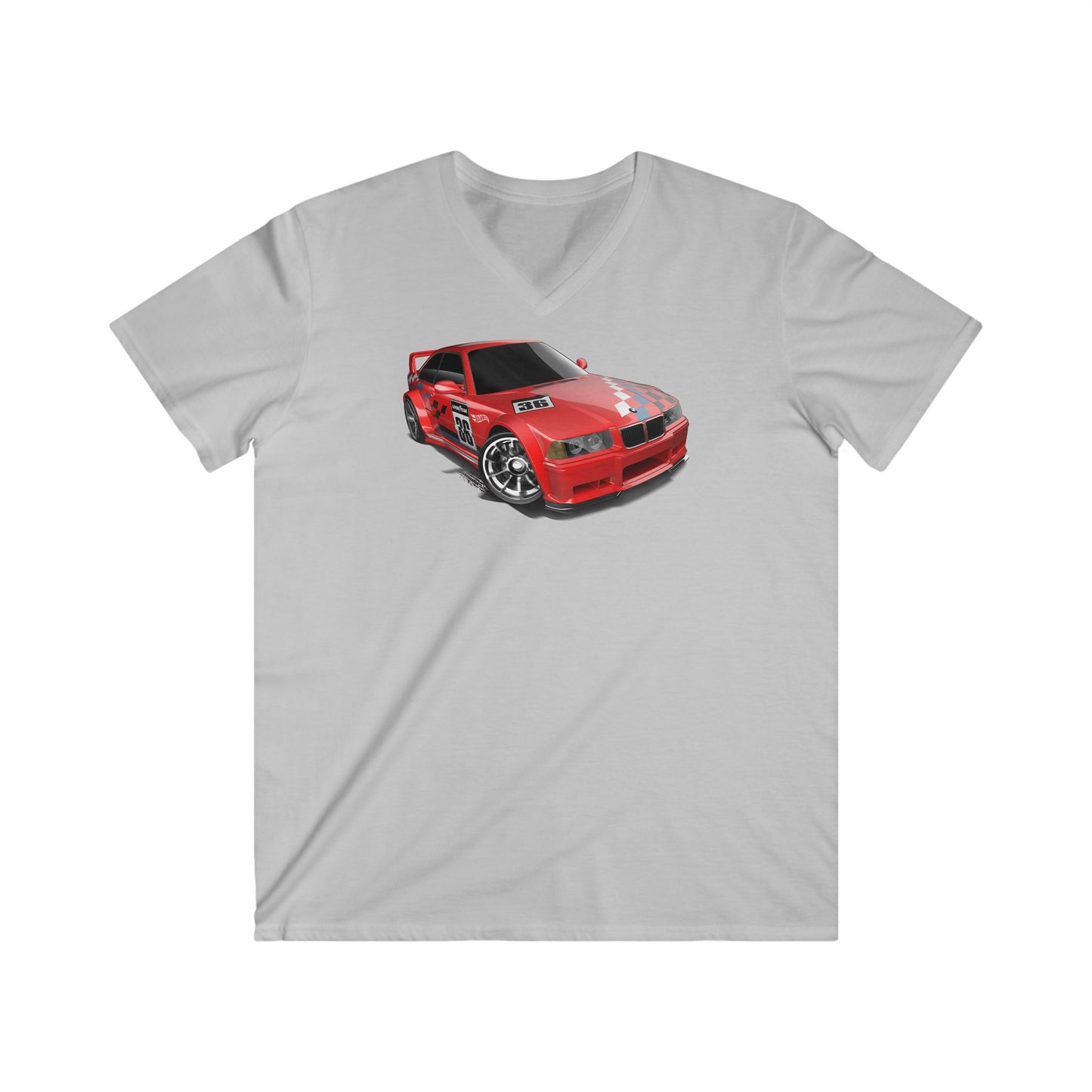 BMW Fitted V-Neck Short Sleeve Tee