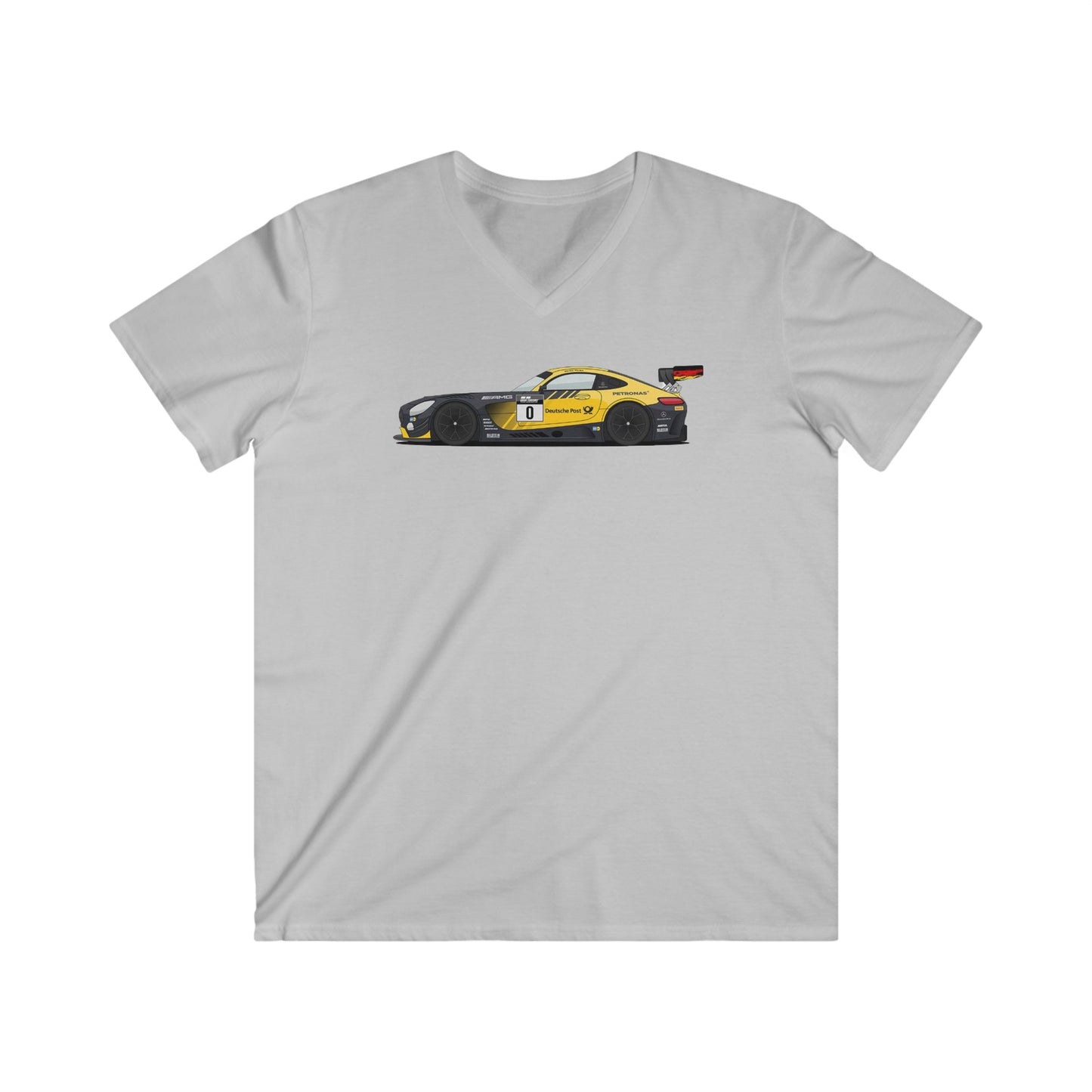 Mercedes Fitted V-Neck Short Sleeve Tee