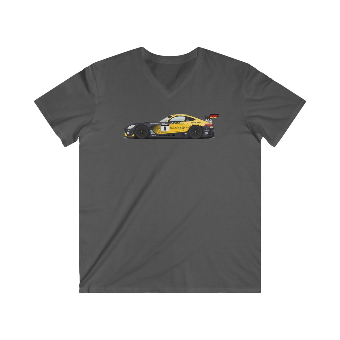 Mercedes Fitted V-Neck Short Sleeve Tee