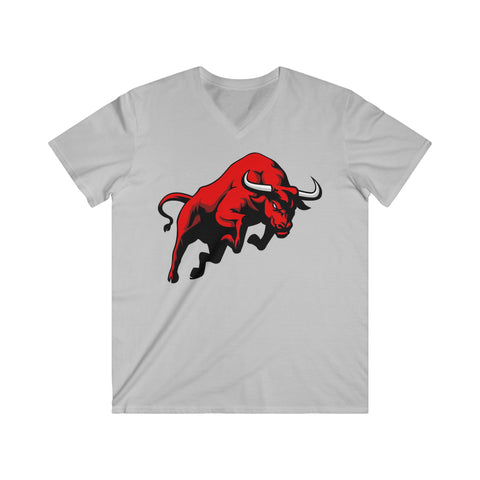 Custom Fitted V-Neck Short Sleeve Tee