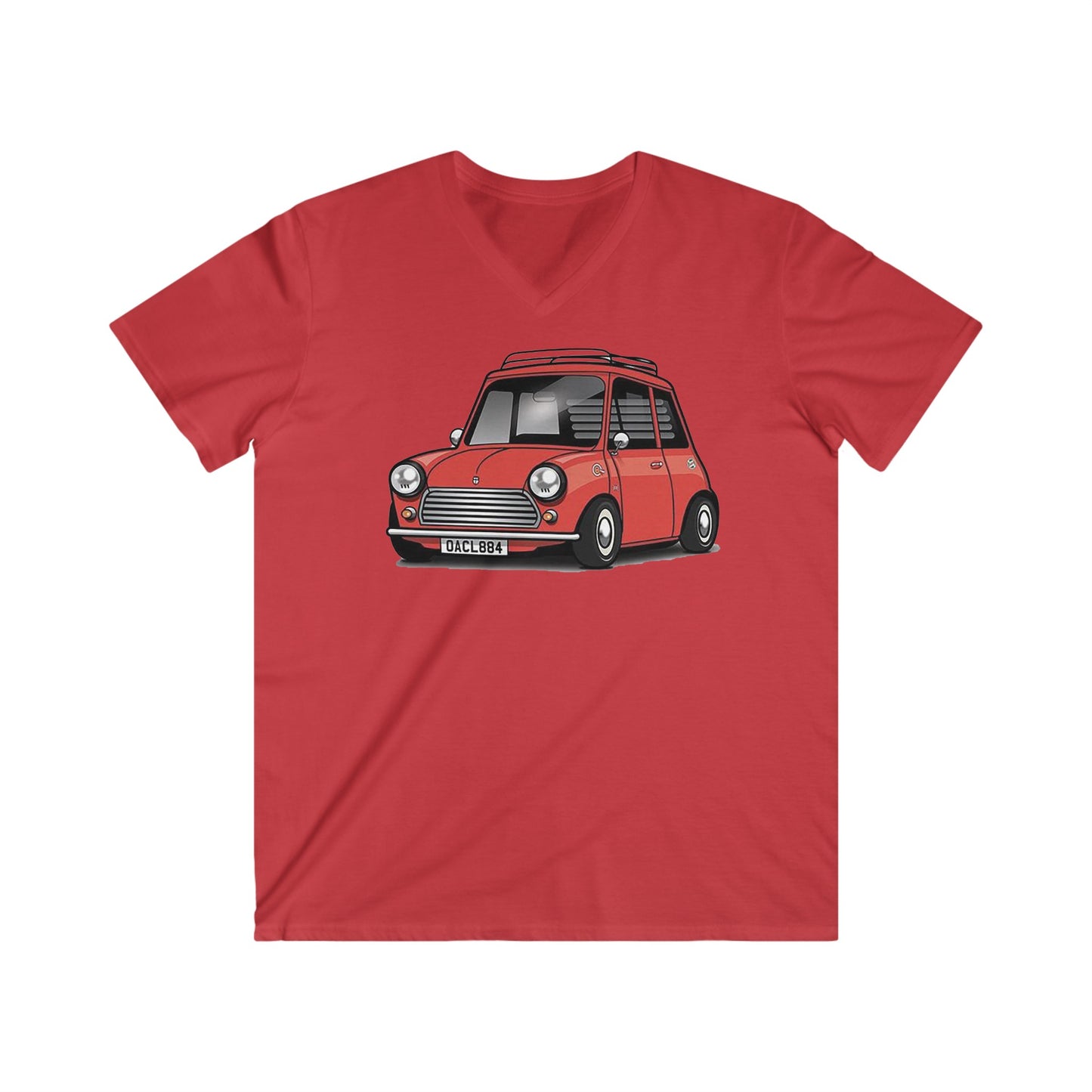 Mini Fitted V-Neck Short Sleeve Tee
