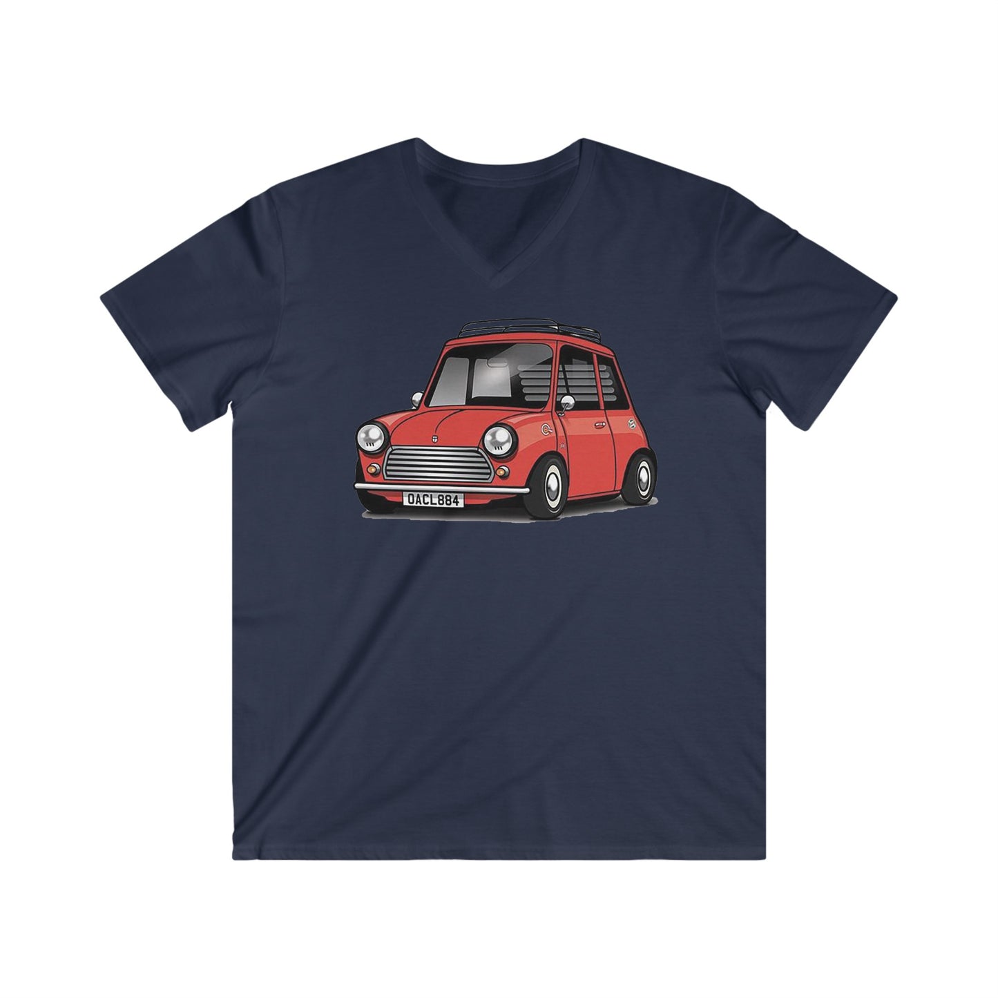 Mini Fitted V-Neck Short Sleeve Tee