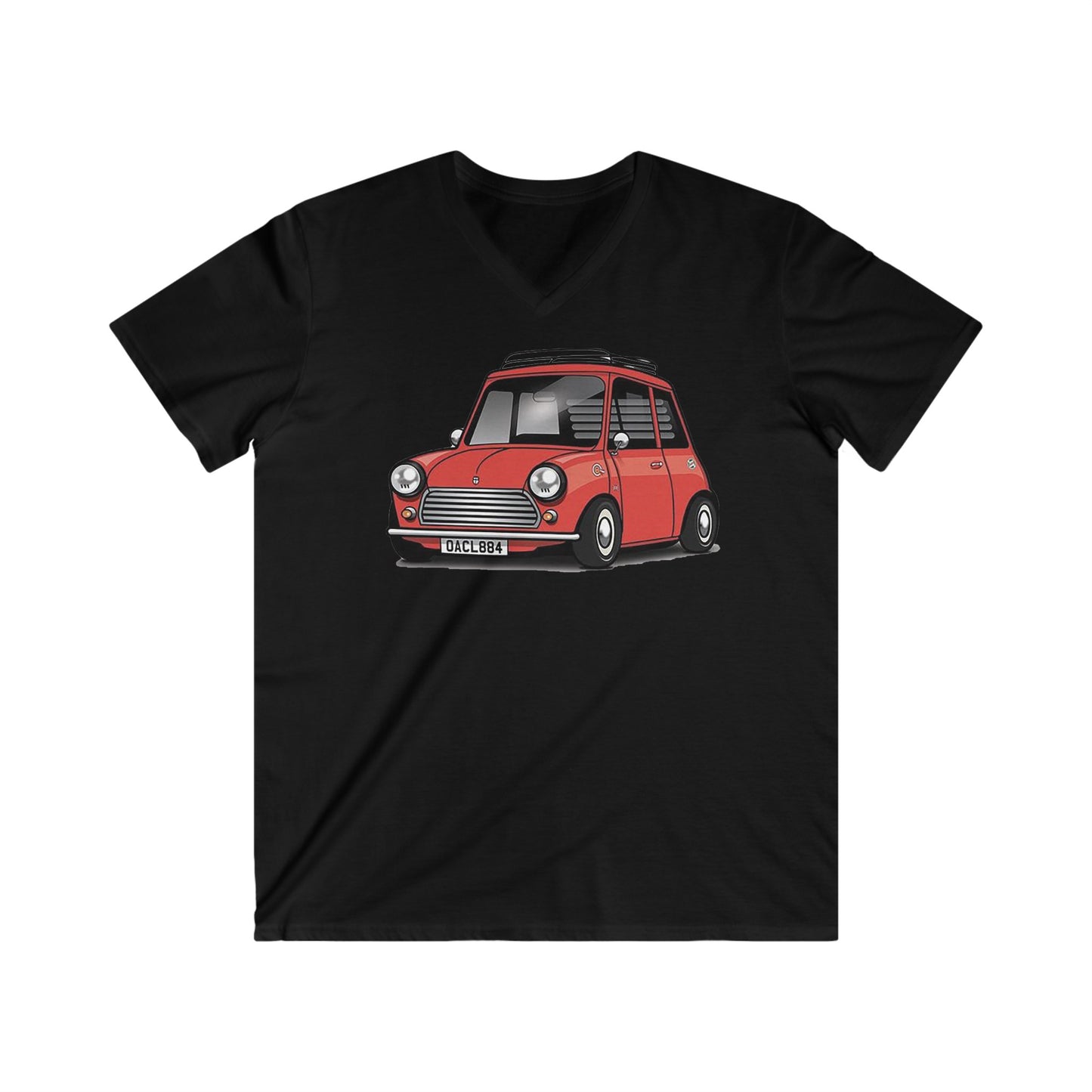 Mini Fitted V-Neck Short Sleeve Tee