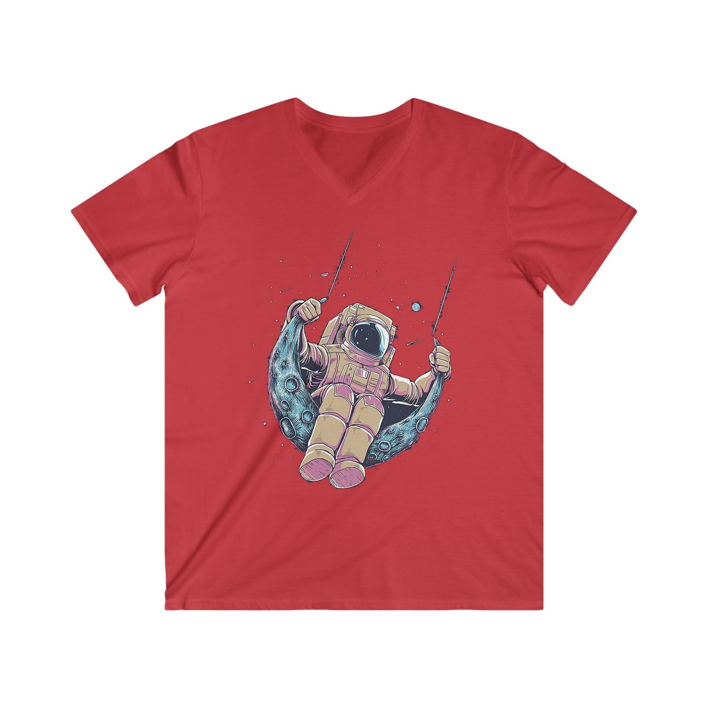 Custom Fitted V-Neck Short Sleeve Tee