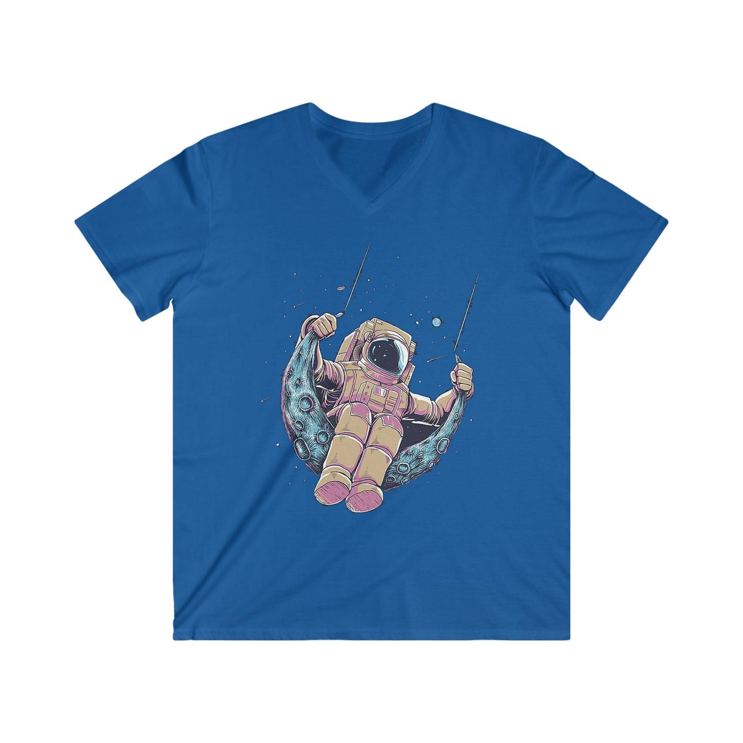 Custom Fitted V-Neck Short Sleeve Tee