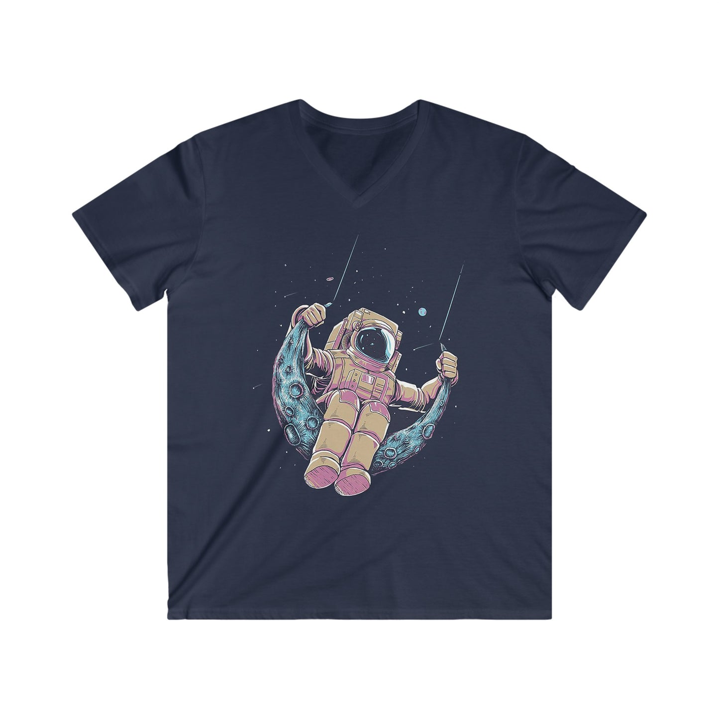 Custom Fitted V-Neck Short Sleeve Tee