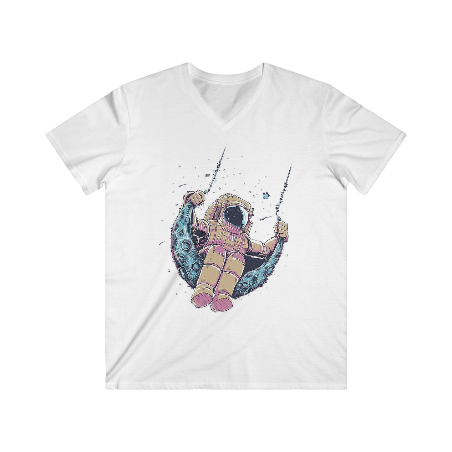 Custom Fitted V-Neck Short Sleeve Tee