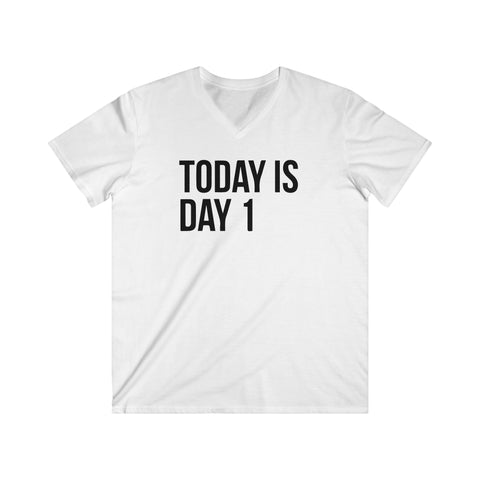Custom Fitted V-Neck Short Sleeve Tee