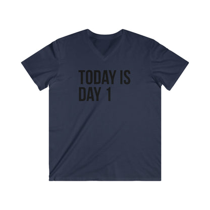 Custom Fitted V-Neck Short Sleeve Tee