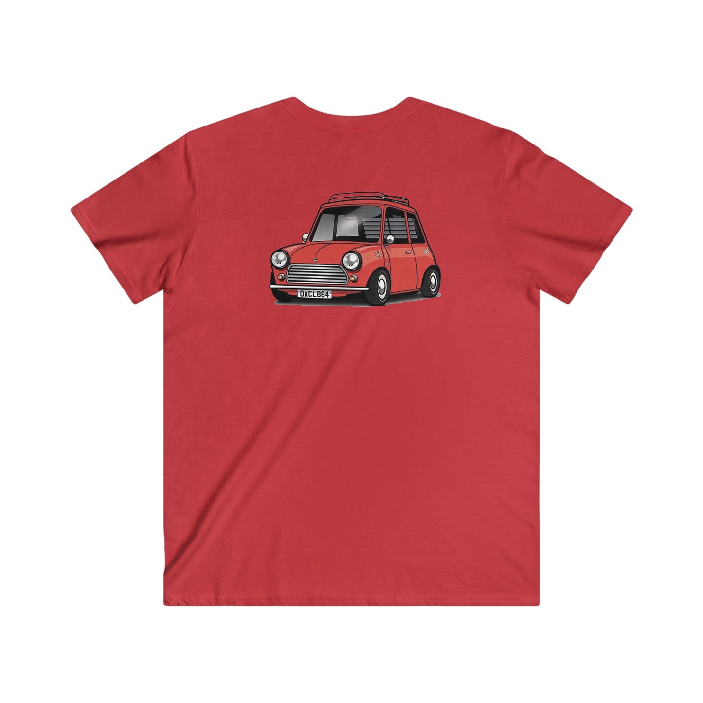 Mini Fitted V-Neck Short Sleeve Tee