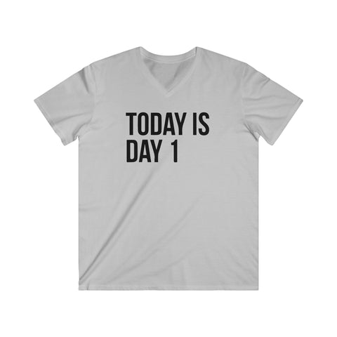 Custom Fitted V-Neck Short Sleeve Tee