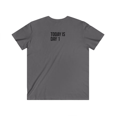 Custom Fitted V-Neck Short Sleeve Tee