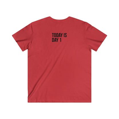 Custom Fitted V-Neck Short Sleeve Tee