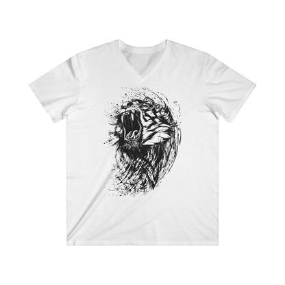 Custom Fitted V-Neck Short Sleeve Tee