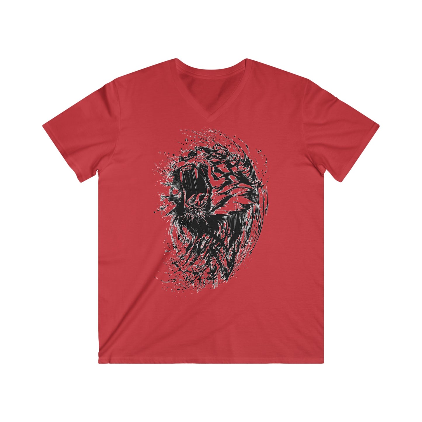 Custom Fitted V-Neck Short Sleeve Tee