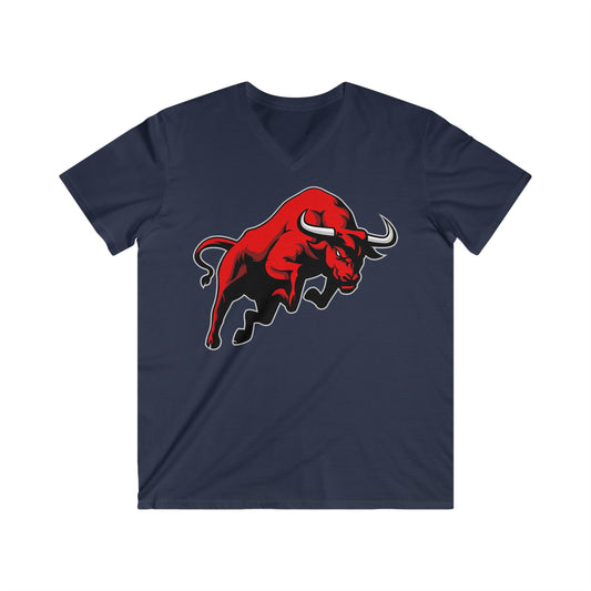 Custom Fitted V-Neck Short Sleeve Tee