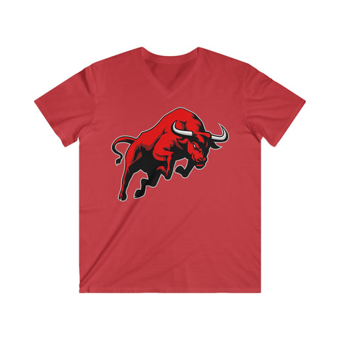 Custom Fitted V-Neck Short Sleeve Tee