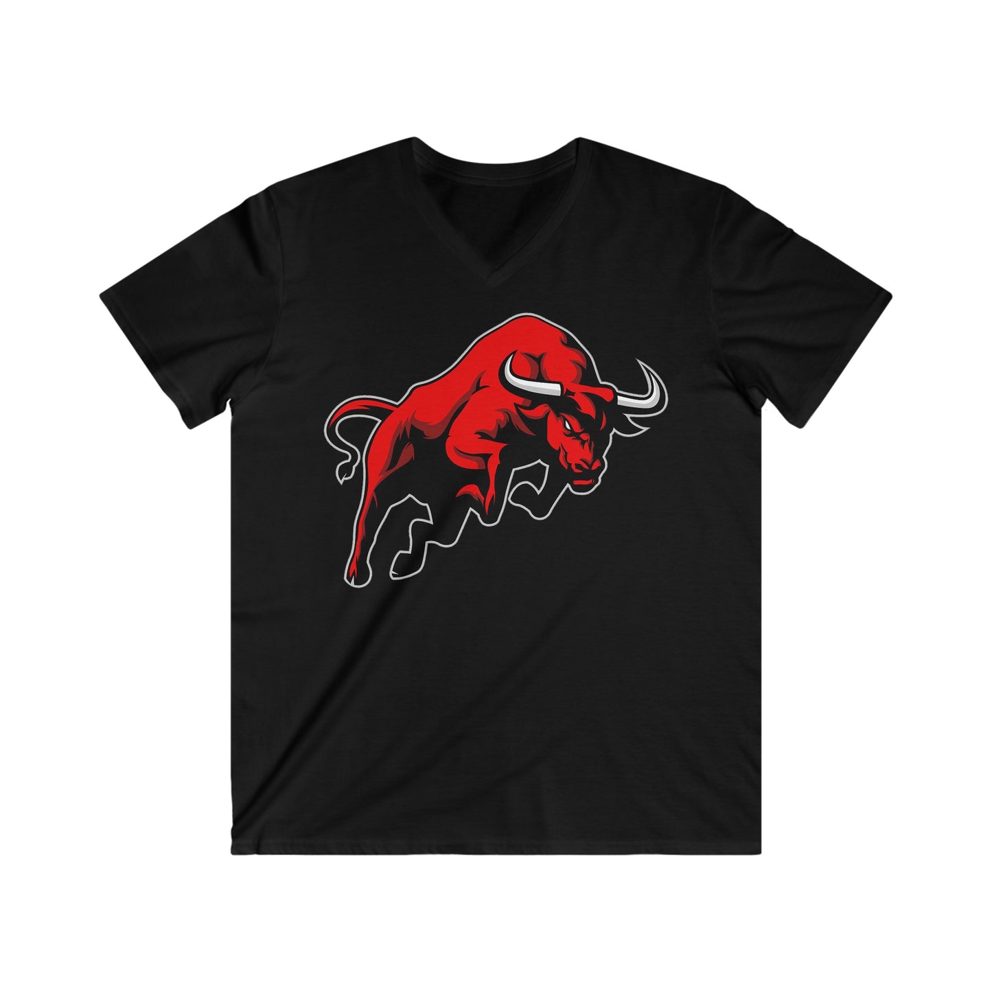 Custom Fitted V-Neck Short Sleeve Tee