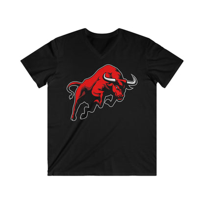 Custom Fitted V-Neck Short Sleeve Tee