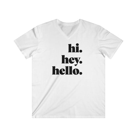 Custom Fitted V-Neck Short Sleeve Tee
