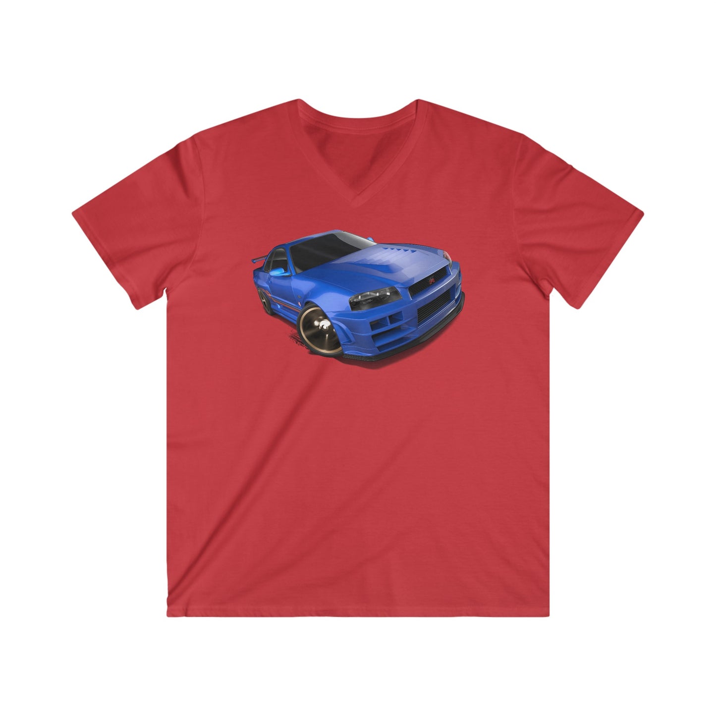 Nissan  Fitted V-Neck Short Sleeve Tee